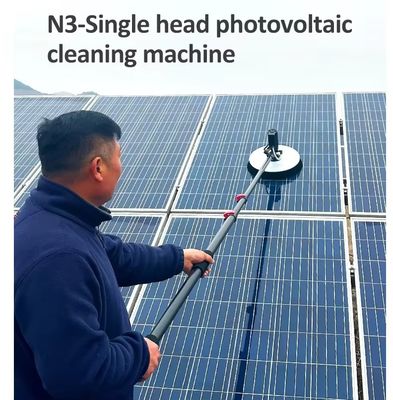 High Efficiency 3.2M 5.5M 7.2M Dry Water Solar Panel Cleaning Robot Brushes Solar Rotary Panels Automatic Cleaning Equipment