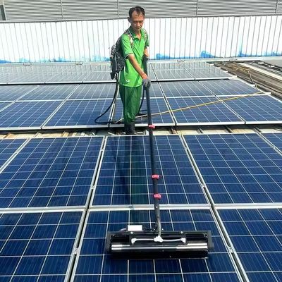 High Efficiency 3.2M 5.5M 7.2M Dry Water Solar Panel Cleaning Robot Brushes Solar Rotary Panels Automatic Cleaning Equipment