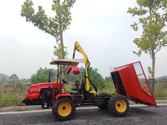 Indonesia Dedicated Multi Functional Palm Oil Harvesting Machine 42HP With PTO