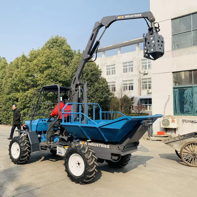 Open Cab Palm Oil Harvesting Machine 42HP 1500kg With Grapple Indonesia Dedicated