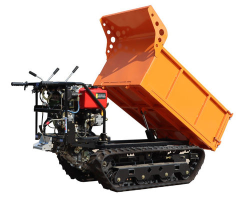 1-2 Ton Palm Garden Crawler Diesel Hydraulic Tipping Bucket Transit Transport Vehicle