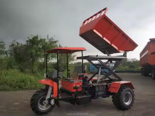 Palm Dumper Truck Small Dump Truck Wheel Type Tricycle Oil Palm Fruit Lift Loader Transport Palm Garden Dumpers