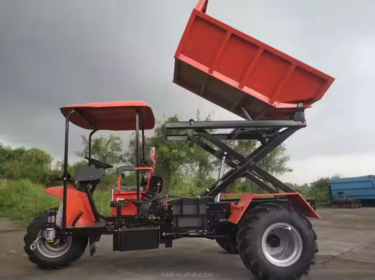 Palm Dumper Truck Small Dump Truck Wheel Type Tricycle Oil Palm Fruit Lift Loader Transport Palm Garden Dumpers