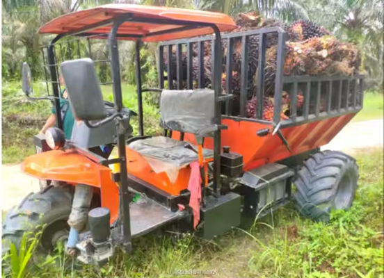 Palm Dumper Truck Small Dump Truck Wheel Type Tricycle Oil Palm Fruit Lift Loader Transport Palm Garden Dumpers