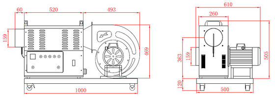 Industrial Hot Air Blower, Environmentally Friendly Chemical Logistics Drying, Intelligent Temperature Control Hot Air Stove, 24-hour Dryer