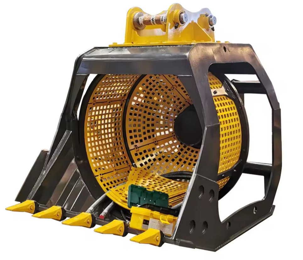 Sand Bucket Machine Sand Soil Screening Bucket Excavator Screening Rotating Bucket CE Certified